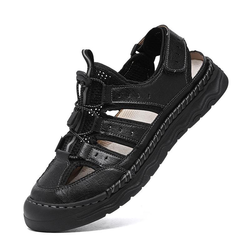 

Sandals men s 2025 new summer outer wear men s breathable casual dad driving beach slippers ins tide 38