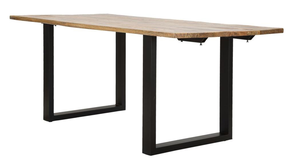 Esstischkante -Ausziehbar- Cm 180X90X77-Gesamtlänge 280 (Mangoholz)