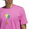 Adidas Cartoon Balloon Print Sports Short Sleeve T-Shirt Men Tops Pink IC1865