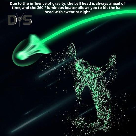 2 Pcs Badminton Shuttlecocks Baseball Practice Windproof Lighting Birdies 360-Degree Lighting Badminton Balls for Sports Activities Fitness