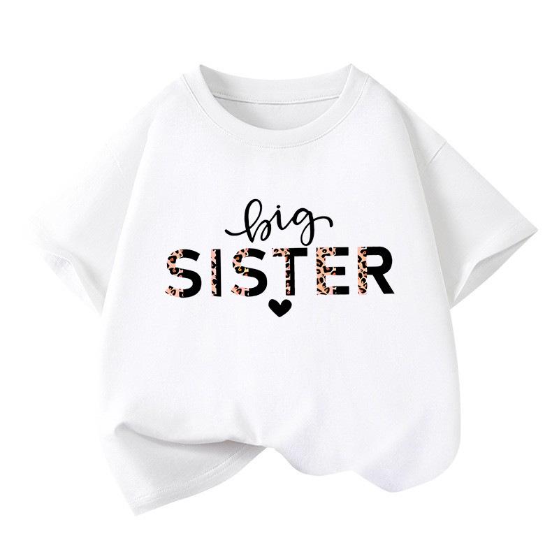 Girls' Cartoon Print Round Neck Short-Sleeve T-Shirt - Summer Casual Children's Top