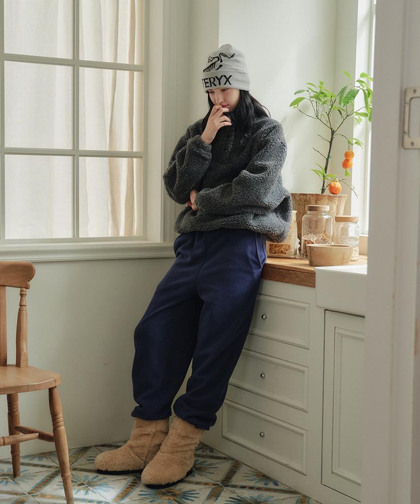 Marrot Dusty Fleece Pullover_Navy