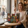 Bohemian Geometric Pattern Tote Bag Casual Large Capacity Daily Shoulder Bag for Women
