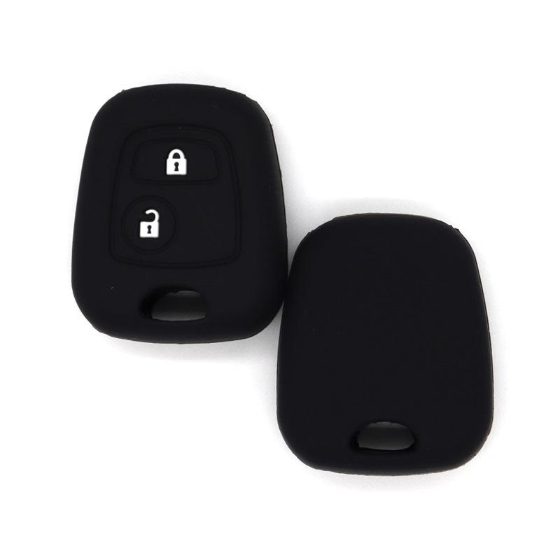 Suitable for Peugeot 108206301 straight 2-key silicone car key bag
