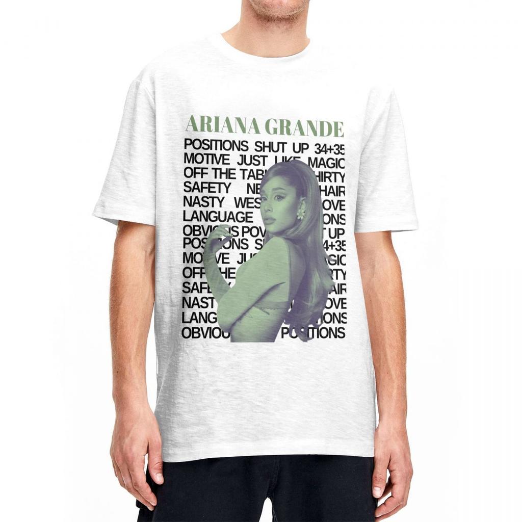 Ariana Grandes 2024 Music Tour TShirt Singer Hipster TShirts ShortSleeved Awesome Tops Summer Cotton Plus Size Tees