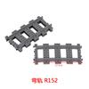 MOC Cross Track Railroad DIY Scene Building Blocks Multi Angle Curved Train Track Bricks Toys Rail Car Compatible With LEGO
