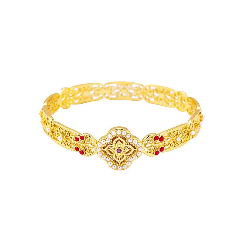 National Trend Ethnic Style Filigree Bracelet Women's Retro Design Jewelry Bracelet