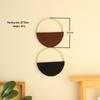 Bohemian Double Round Woven Wall Rack - Handmade Hanging Decor