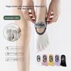 Five-finger Yoga Socks In Solid Color with Backless Straps, Women's Sports Toe Separation, Anti-slip and Breathable, Summer Pilates Socks