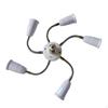 E27 Light Holder Splitter Adapter Degree Rotatable Replacement Portable for Exhibitions Bulb Lamp