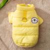 Autumn and winter dog cotton clothes Macaron color simple cotton clothes can pull winter small dog teddy pet clothes