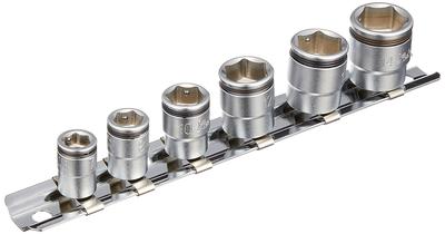 Ko-ken 1/4" (6.35mm) SQ. Nut Grip Socket Rail Set, 6-piece Set, RS2450MS/6