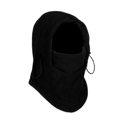 Double-up Winter Hooded Neck Warmer (black) Winter Hat Neck Warmer
