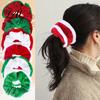 Cute Christmas Gifts for Friends Velvet Hair Scrunchies Soft Elastic Ties Women Girls Lightweight Holiday Parties Contrast Color Ponytail