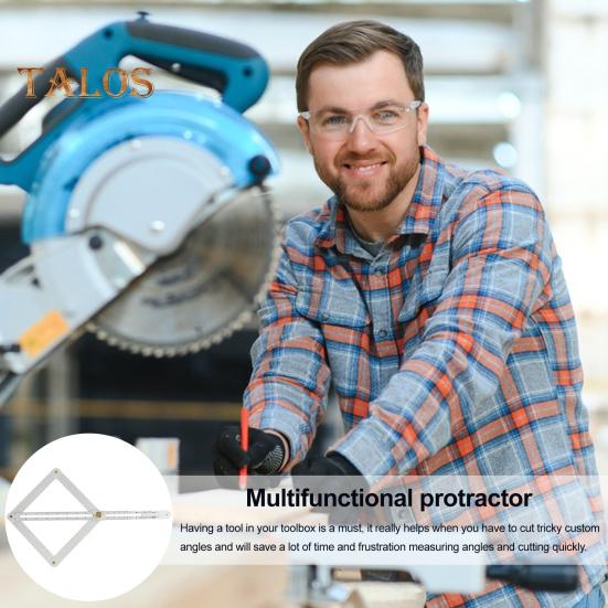 Diagonales Quadratlineal, Eckwinkelsucher, hochpräziser, benutzerfreundlicher, tragbarer Gehrungssägen-Kegelmesser, Lineal für die Holzbearbeitung