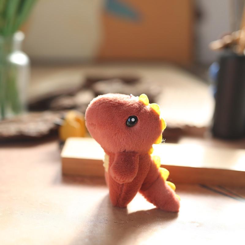 

Super Soft Cute Plush Dinosaur Keychain T-rex Stuffed Animal Bag Accessory Burgundy