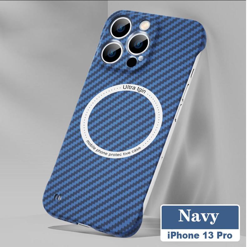 

Carbon Fiber Pattern For Magsafe Magnetic Wireless Charge Case For iPhone 15 14 13 12 11 Pro Max Plus Ultra Thin Frameless Cover For iPhone 14 Pro