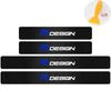 4PCS Carbon Fiber Car Door Sill Protected Stickers Auto Emblem Decal Anti-scratch For Volvo Rdesign XC60 XC90 V40 V50 V60 S60 T6 KW0