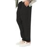 New thin section of men's fashion large size solid colour leisure drawstring cotton linen trousers breathable trousers