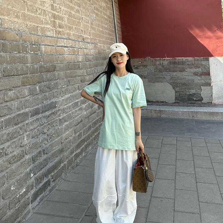 Skechers Casual Fashion Comfortable Letter Basic Logo Printed Round Neck Short Sleeve T-Shirt Unisex tops L225U197-06BE