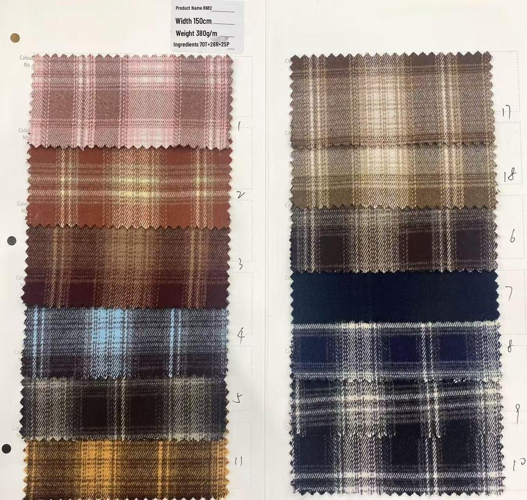 Spring/Summer Plaid Fashion Women's and Children's Fabric Collection