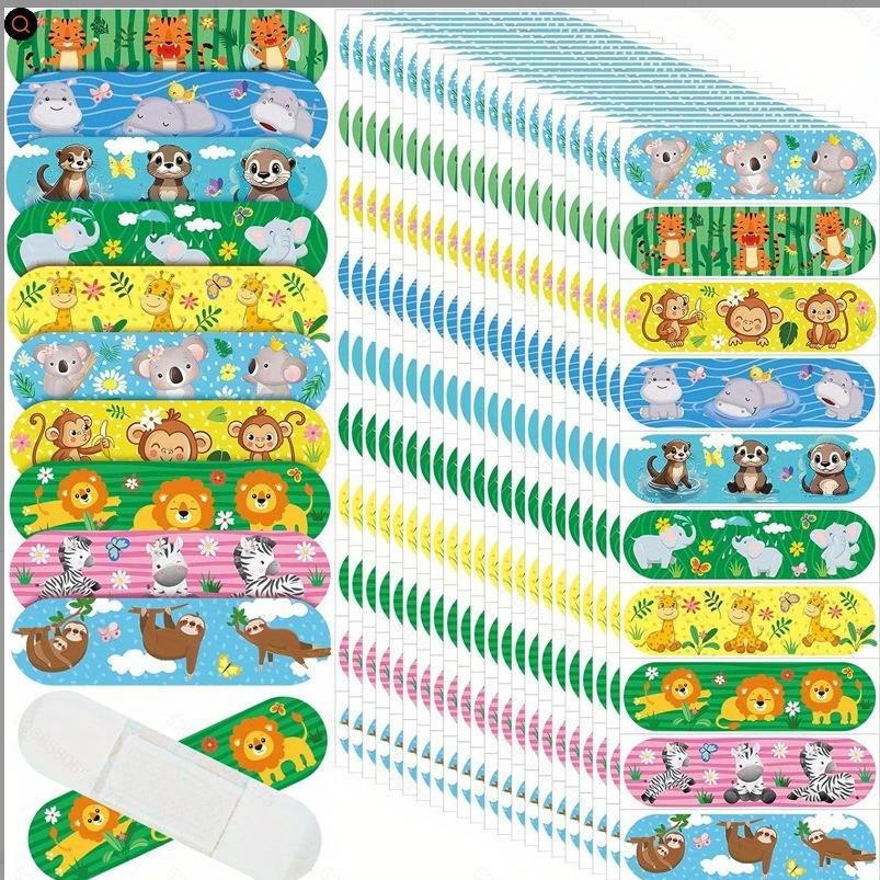 Cartoon Waterproof Hemostatic Band-Aids for Kids - Transparent, Cross-Border Export