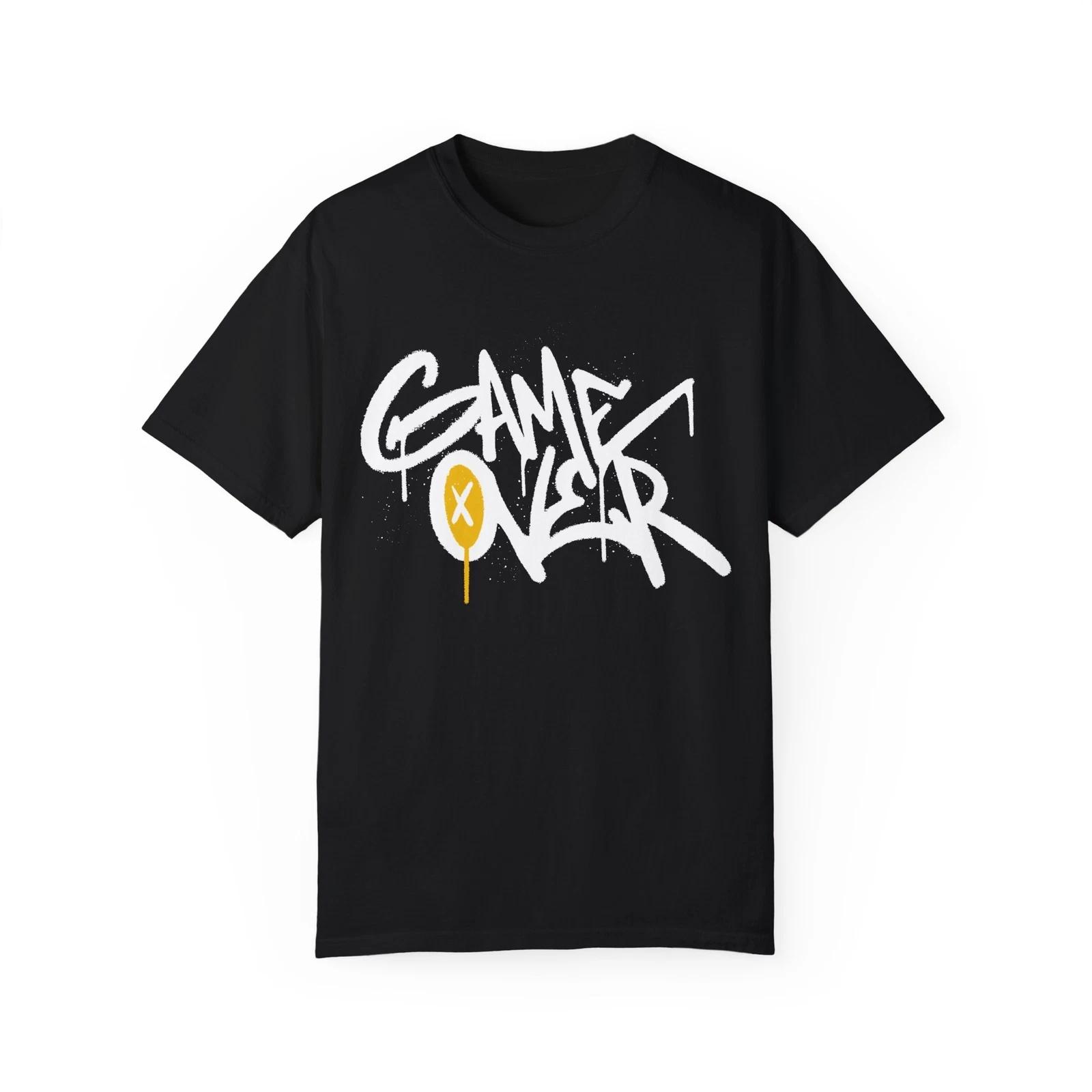 Game Over Urban Graffiti Art Style Quote :: Unisex Garment-Dyed T-Shirt M
