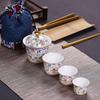 Shangqi Enamel Portable Ceramic Tea Set