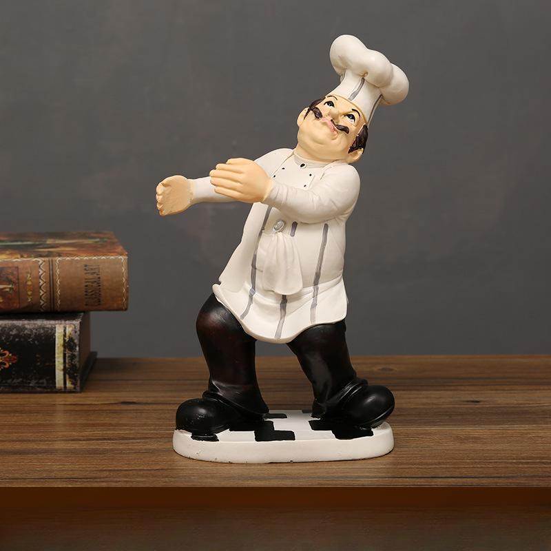 Chef Model Decoration Home Living Room Cake Shop Cafe Table Decoration