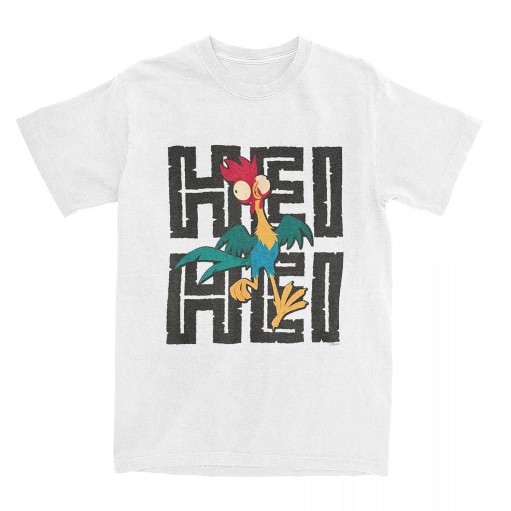 Moana Hei Hei T-Shirt for Men Women Novelty Cotton Tee Shirt O Neck Versatile Short Sleeve T Shirt Party Clothing Unisex Tops
