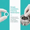 10pcs Flexible Silicone Sealing Ring Durable Sanitary Clamp Washer TC O-Ring Seal  Brewery Equipment