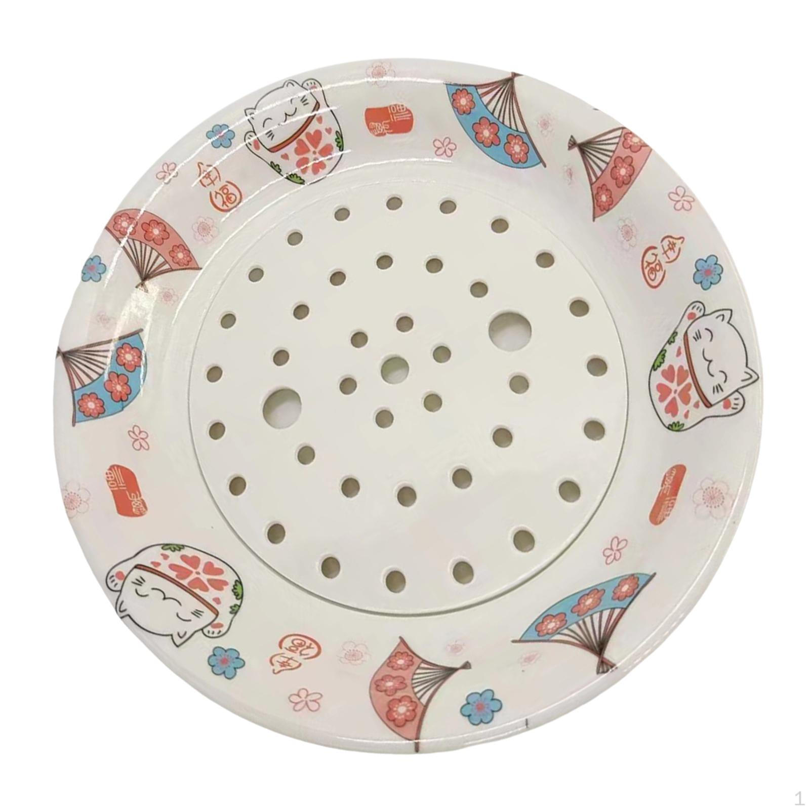 

Тарелка для слива пельменей, поднос, многофункциональная круглая тарелка для слива фруктов, столовые приборы, сервировочная тарелка Kitten