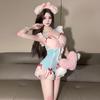 Jinxiao Temptation Lingerie: Sexy Maid Uniform & Pure Swimsuit Set