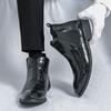 Hoge Kwaliteit Klassieke Britse Stijl Enkellaarzen Voor Mannen Grote Maat 28.5CM Zwart Hombre Casual Zakelijk Banket Bruiloft