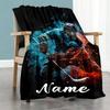 Hockey Enthusiast99 Personalized Text Blanket Gift Personalized Blanket Soft Warm Cozy Versatile for Bedding Couch Home Decor Livingroom