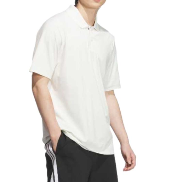 adidas Polo Shirts Men's Jade White Polo Collar Moderate KC5827