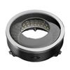 LED Polarized Microscope Rings Lamp Uniform Lighting Feature Adjustable Brightness Control Metal Housing