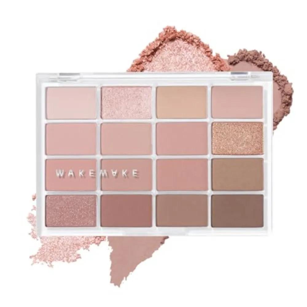 WAKEMAKE Мягкая размывающая палитра теней 05 Mute Coral Набор из 2 предметов 2-piece set
