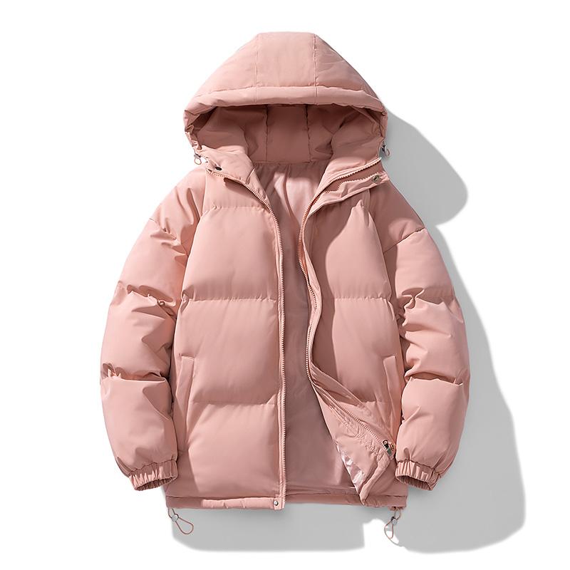 New Men's Warm Leisure Sports Cotton-padded Jacket Autumn and Winter Hooded Thick Men's and Women's Clothing