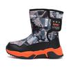 Botas de nieve para niños transfronterizas, zapatos de invierno de terciopelo y algodón para niños medianos y mayores, botas altas multicolores de algodón para niños grandes.