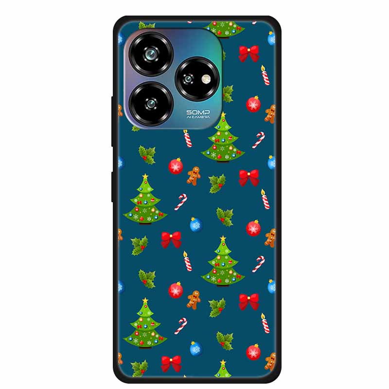 Christmas Lovely Cover For ZTE Axon 60 Lite Case  Axon60 50 40 Lite Pro Ultra 30 Soft Silicone TPU Phone Case For ZTE Axon 60 4G