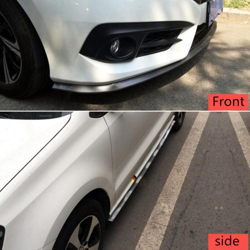 Universal Car Front lip Splitter Spoiler Side Skirt Body Kit Trim For BMW 1 2 3 4 5 6 7 Series e34 e39 e46 e53 e70 e87 e90 e91