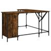 VidaXL Bureau, Table d'Ordinateur avec Rangement, Bureau d'Ordinateur avec Pieds, Table d'Écriture Chambre, Industriel, 837599