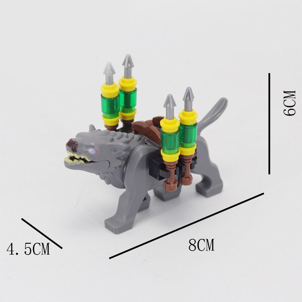 Spielzeug Militär Armee Krieg Zubehör Krieg Krieg Mittelalter Sets Bausteine Figur Transport Elefanten Pferd Waffen Dekorativ