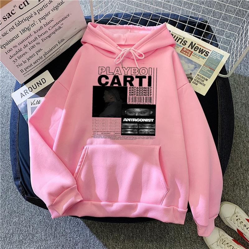 Rapper Playboi Carti Album Damen Hip Hop Rap Sweatshirt Damen Casual Loose Hoodies Streetwear