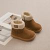 Winter Warm Snow Boots for Girls Thickened Fleece-lined Cotton Shoes for Children Fashionable Non-slip Cotton Boots for Toddlers