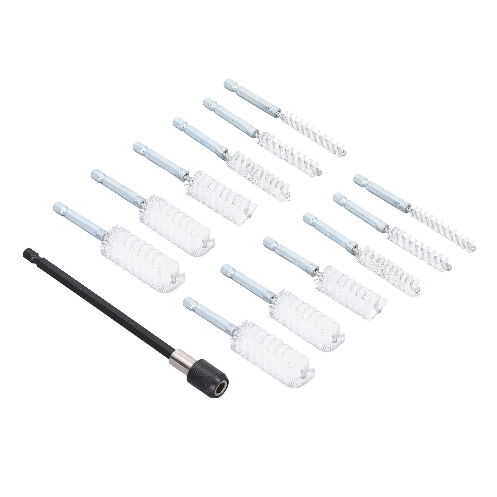 

13 Pcs Bore Brush Set 8mm 10mm 12mm 15mm 17mm 19mm Diameter 14in Shank Drill Cleaning Brushes with