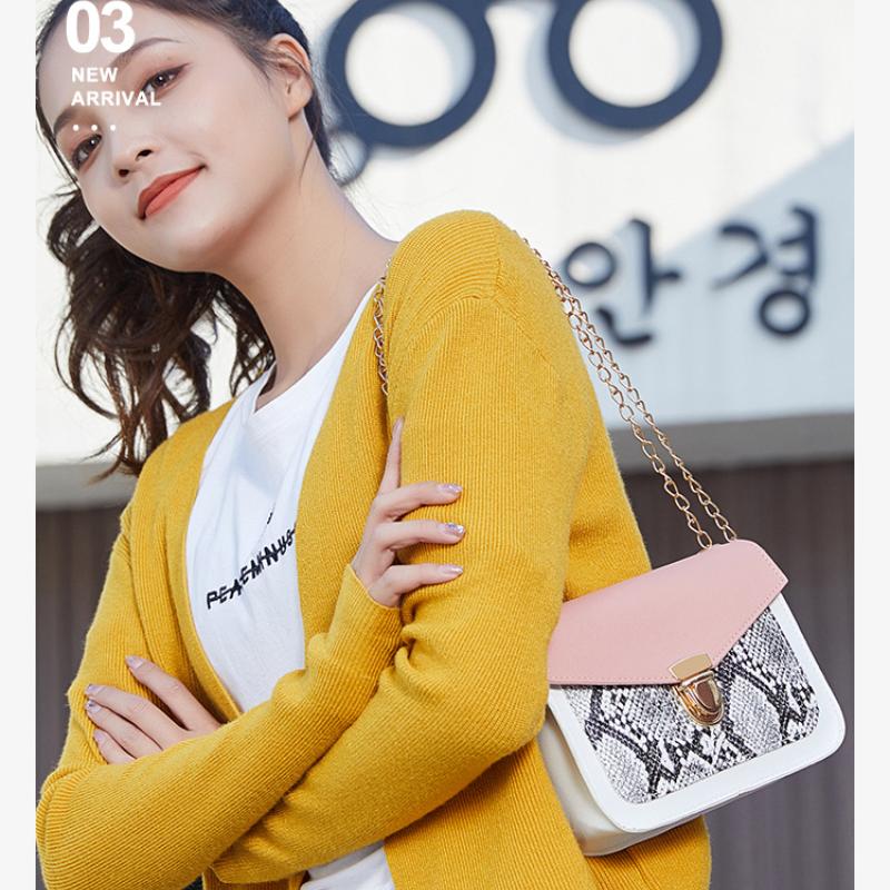 snake print small bag