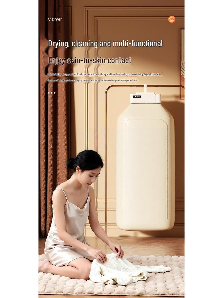 Portable Foldable Large Capacity Clothes Dryer with Quick Dry and Sterilization for Home or Dorm Use