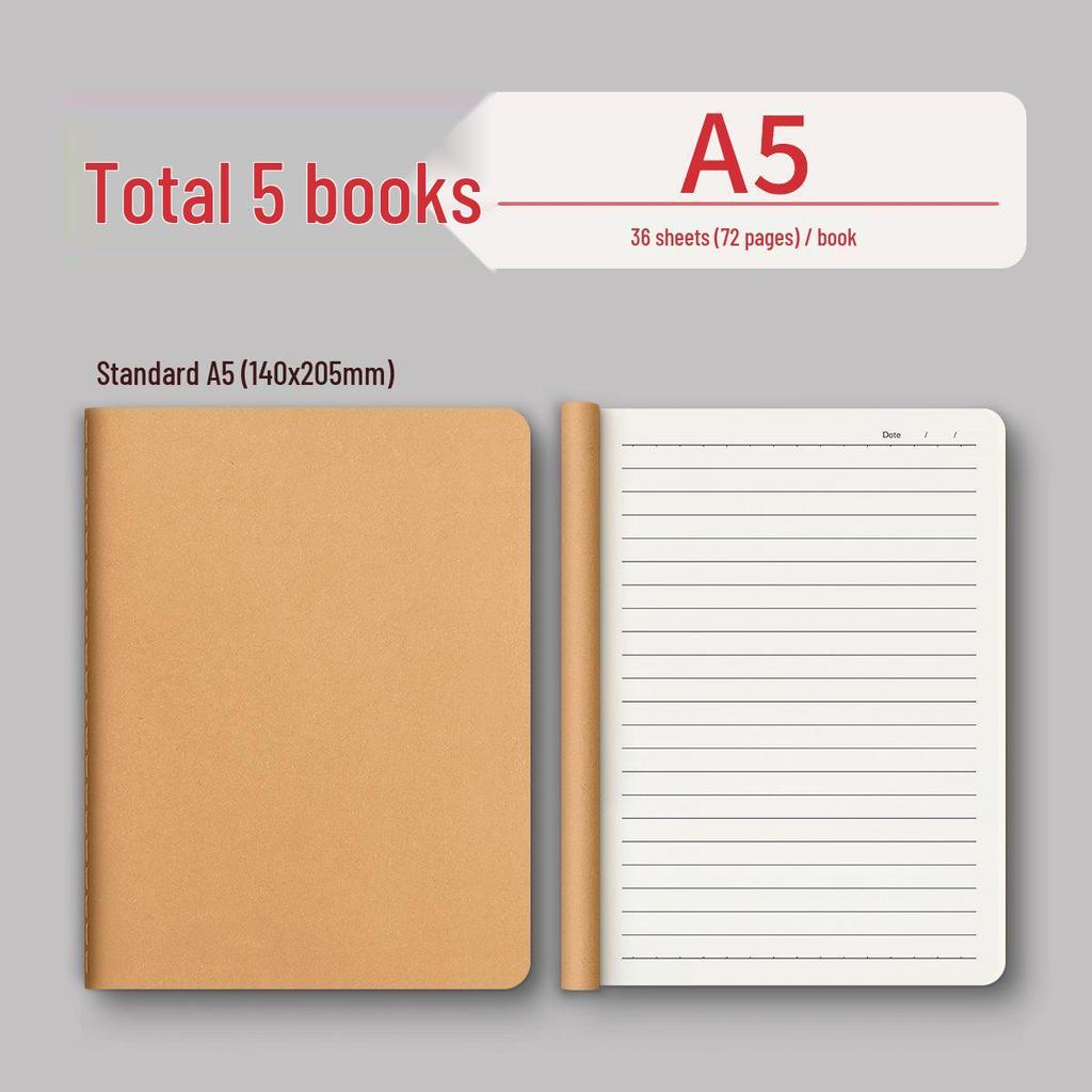 Kraft Paper Notebook: Thick B5 for Students of All Levels